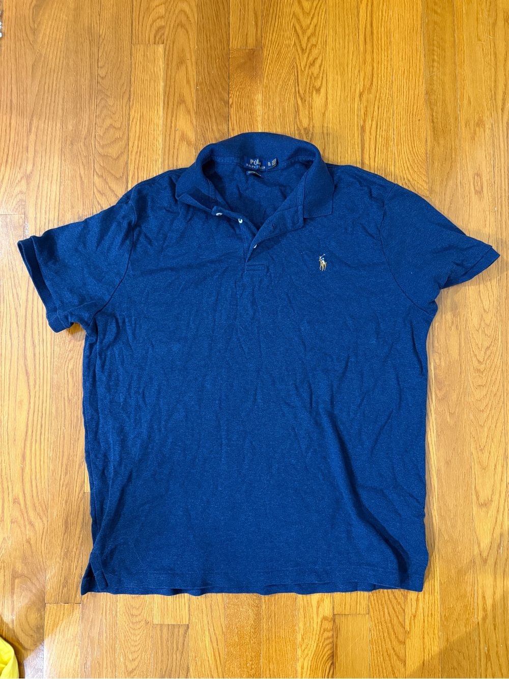 Ralph Lauren Men's Polo Shirt in Deep Blue with Embroidered Pony